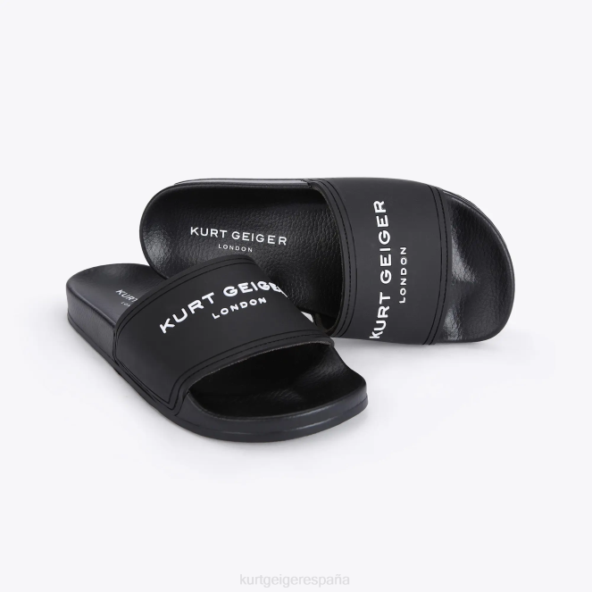 Kurt Geiger hombres deslizador de piscina kgl londres 2LPR493 | calzados negro